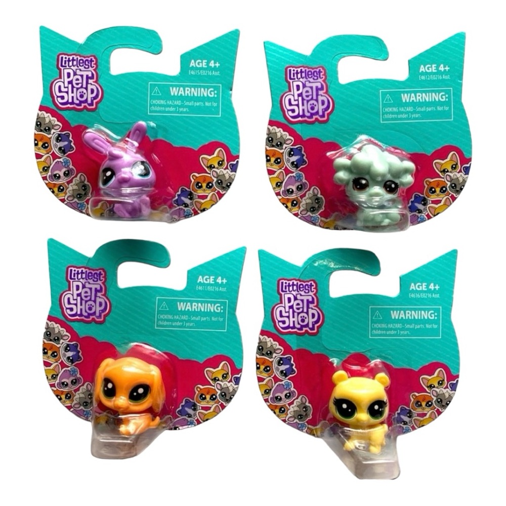 Set Of 4 Littlest Pet Shop Mini-scale pets‎ Collectables